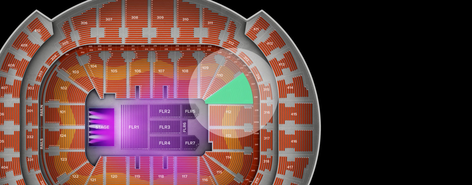 Seat view from Lower