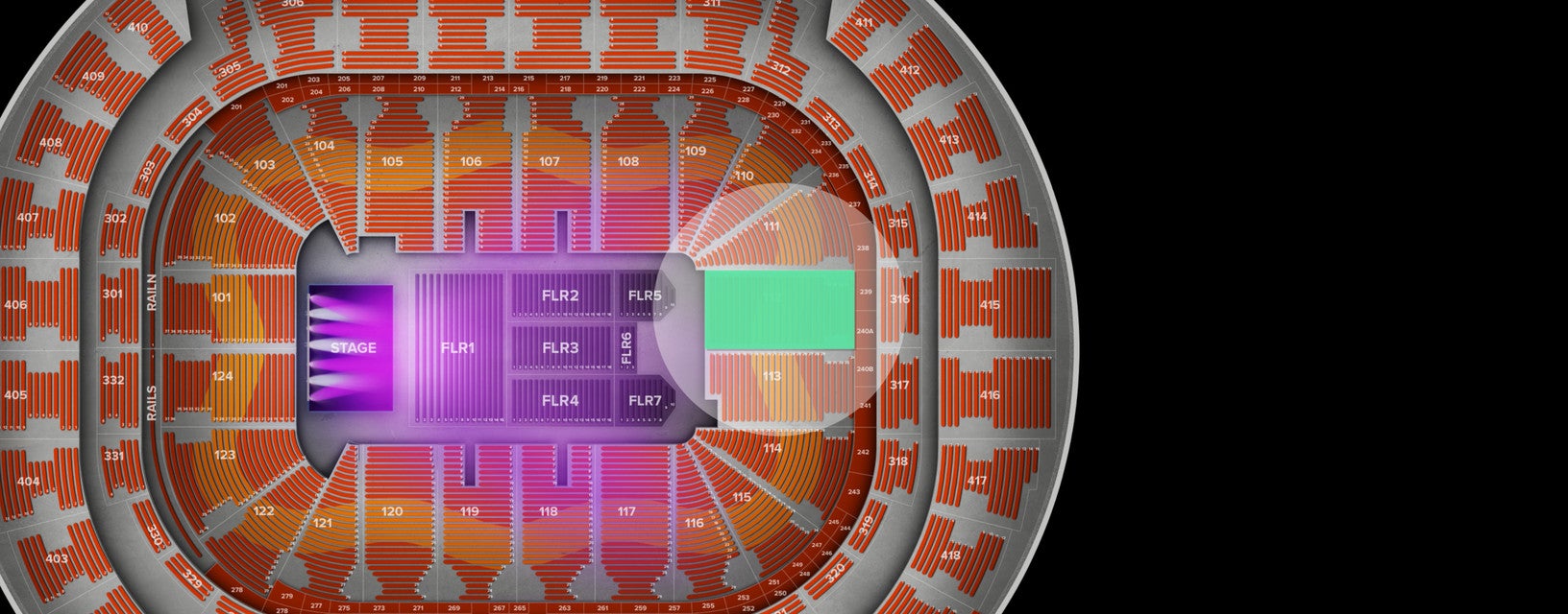 Seat view from Lower