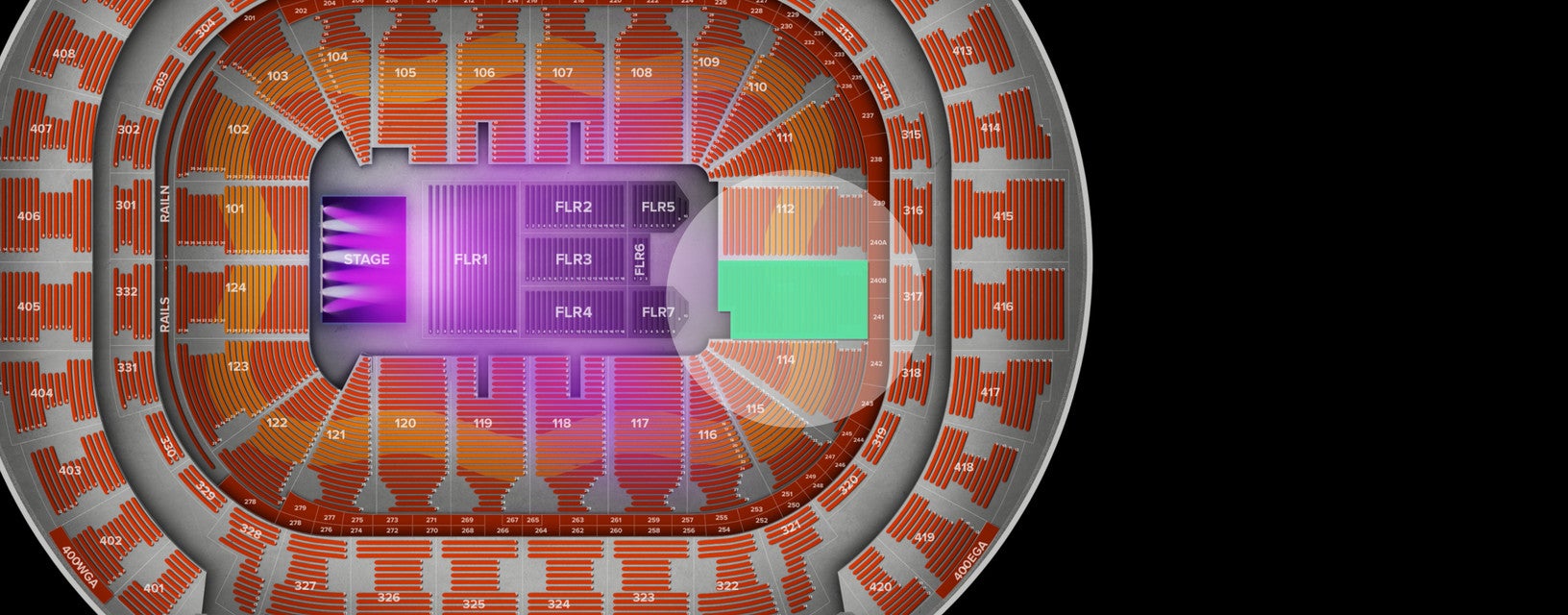 Seat view from Lower