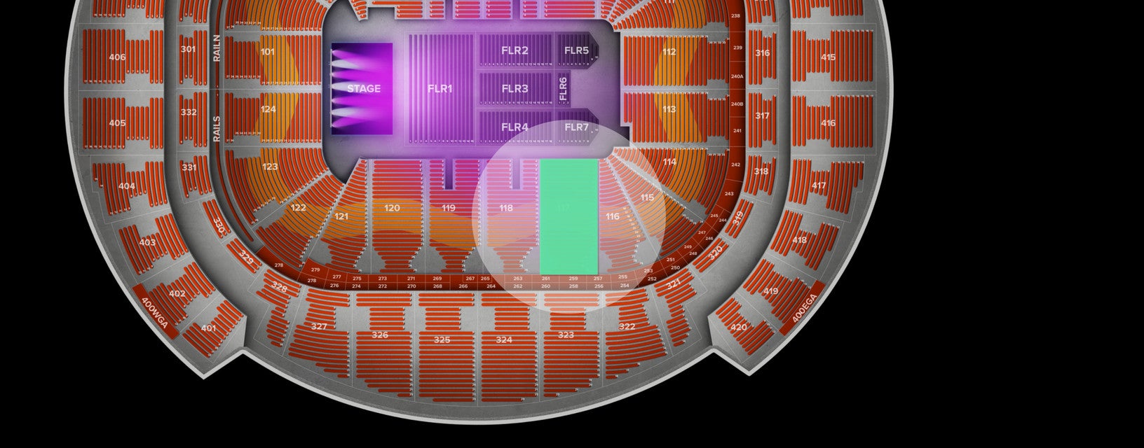 Seat view from Lower