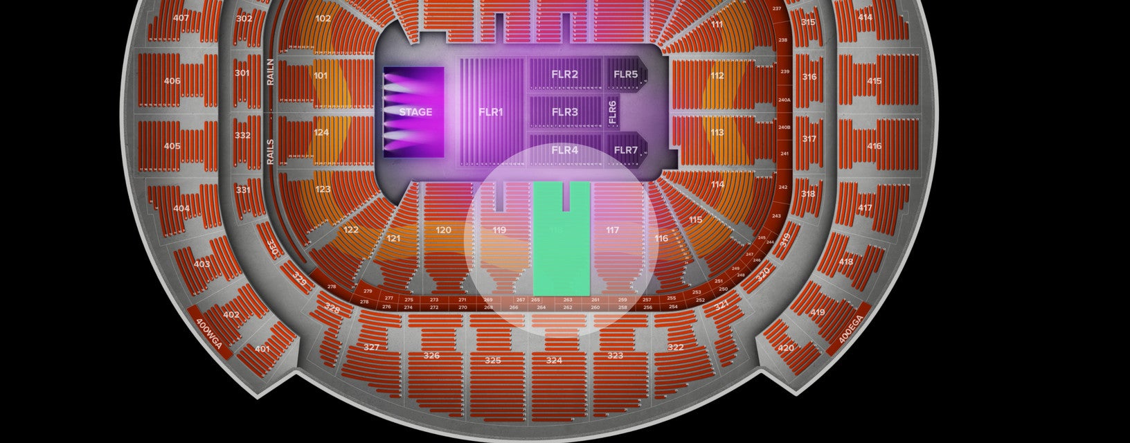 Seat view from Lower
