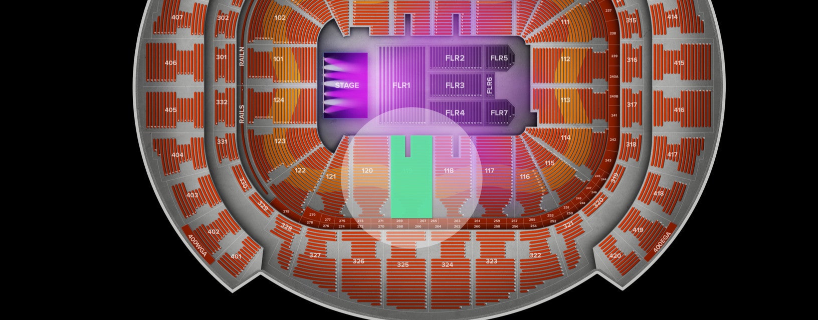Seat view from Lower