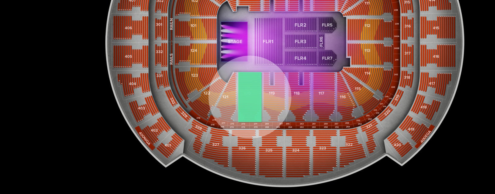 Seat view from Lower