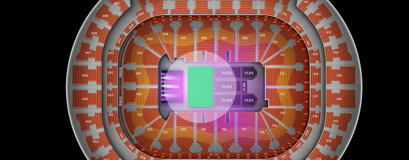 Seat view from Floor