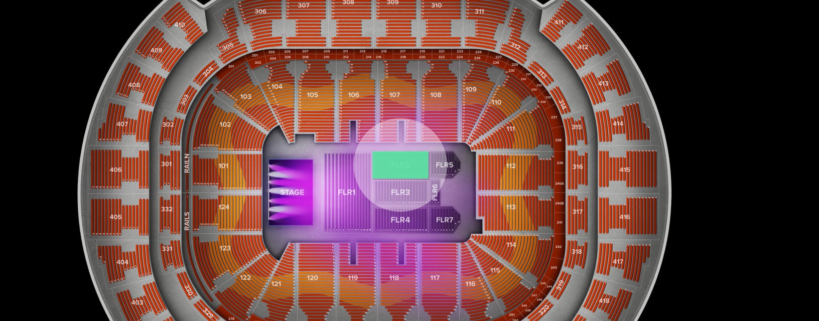 Seat view from Floor