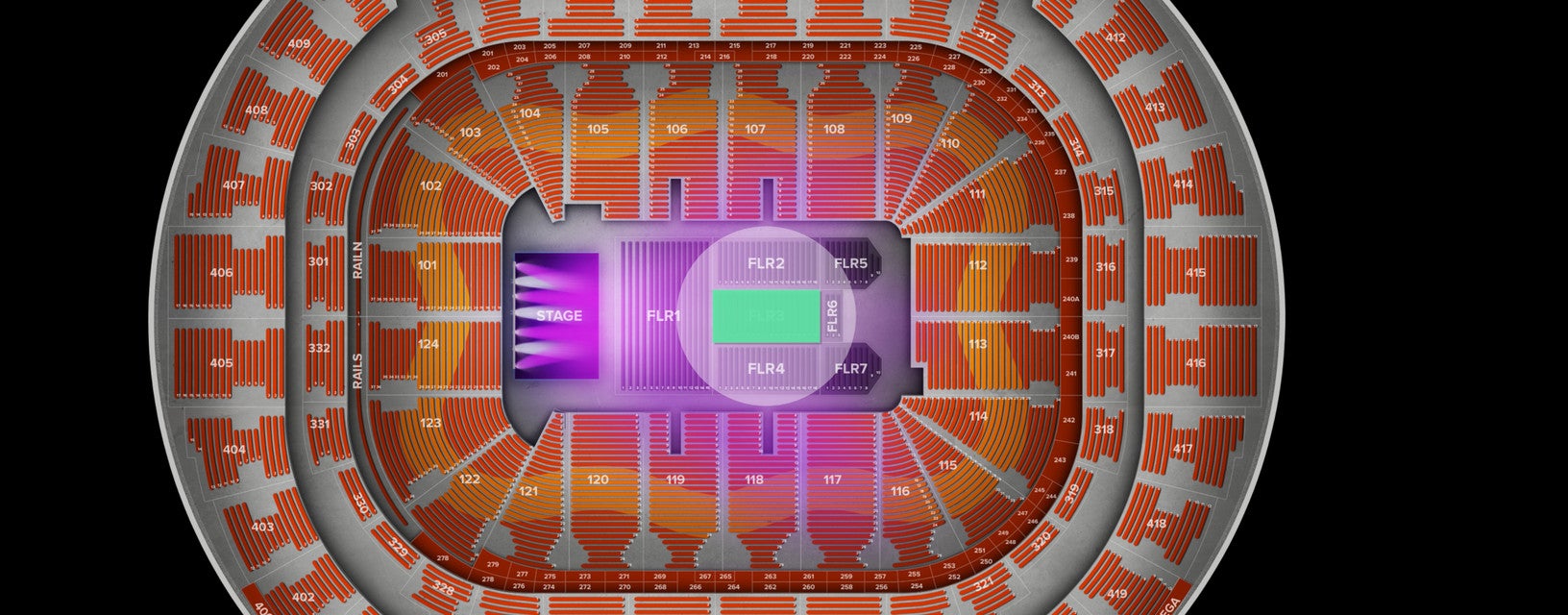 Seat view from Floor