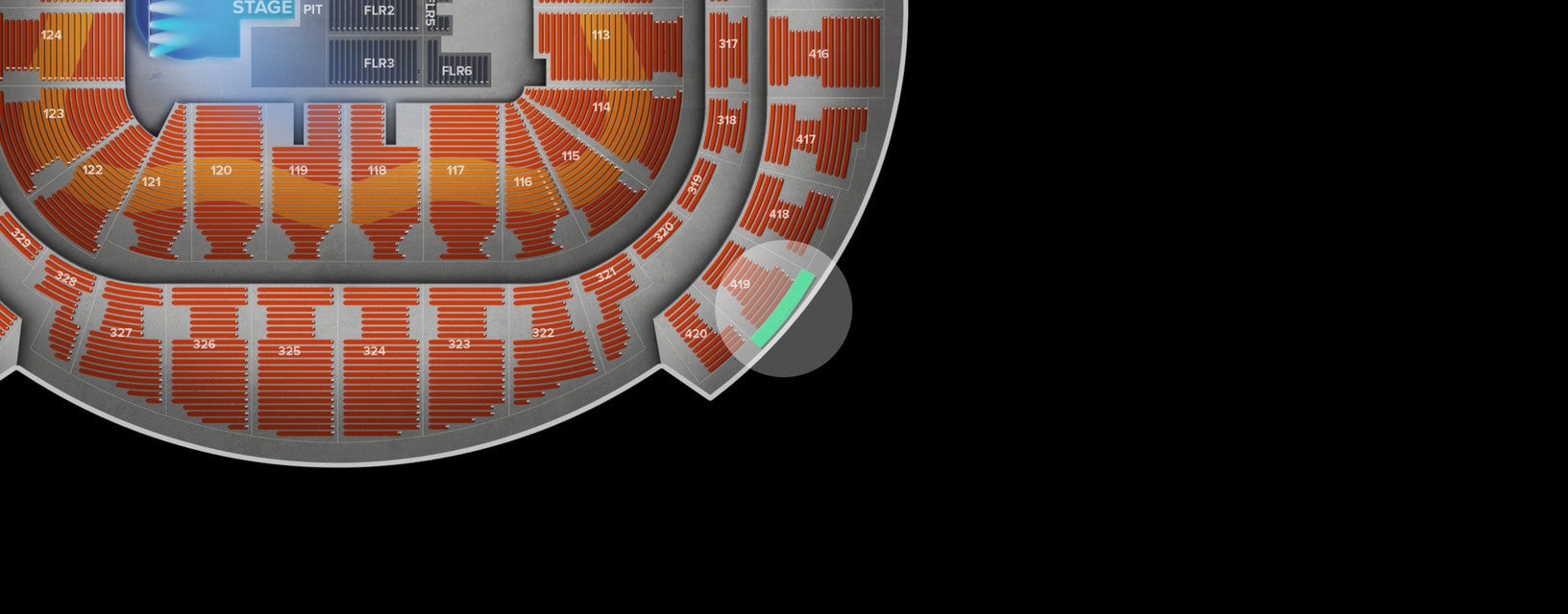 Seat view from GA