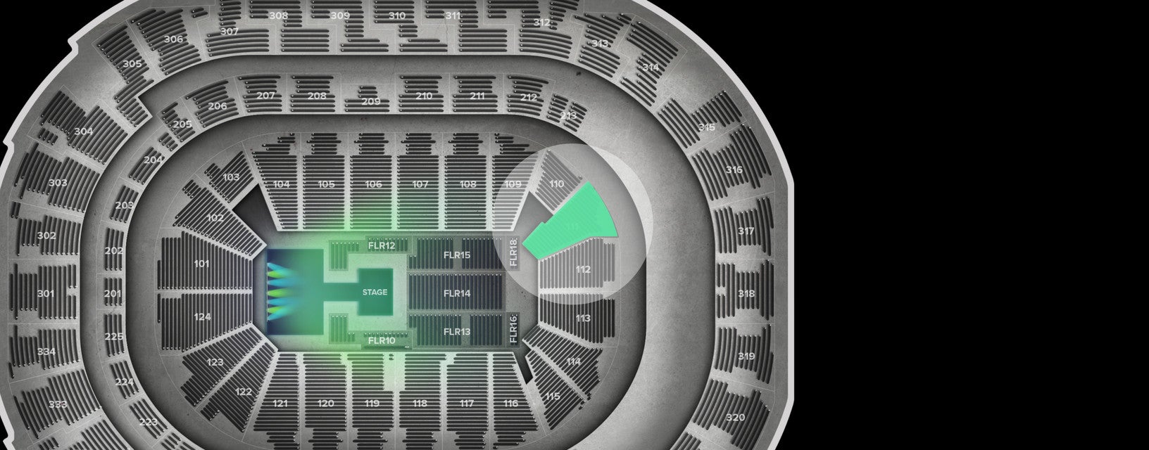Seat view from Lower