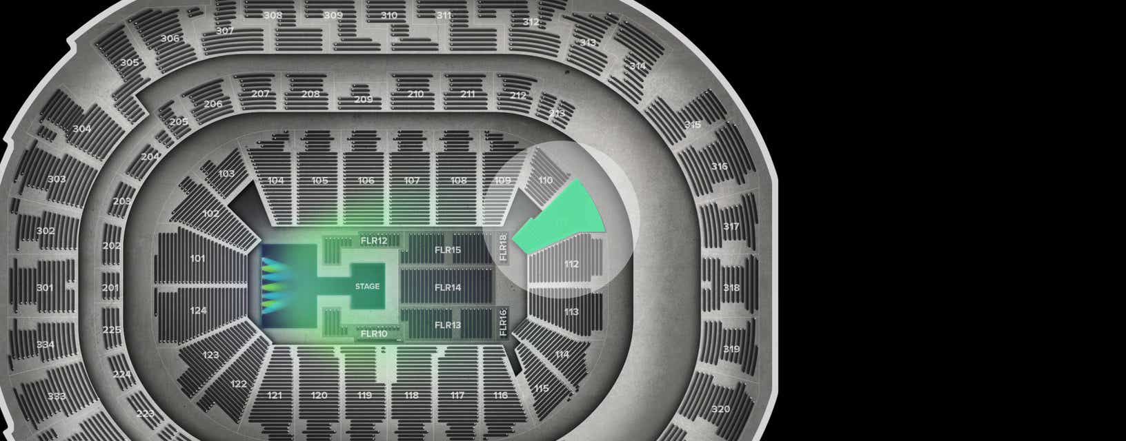 Seat view from Lower