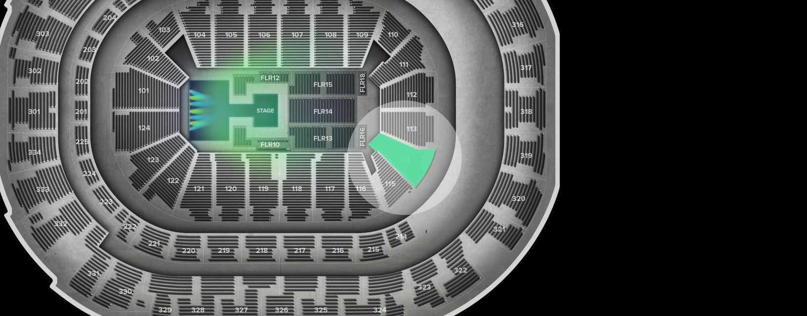 Seat view from Lower