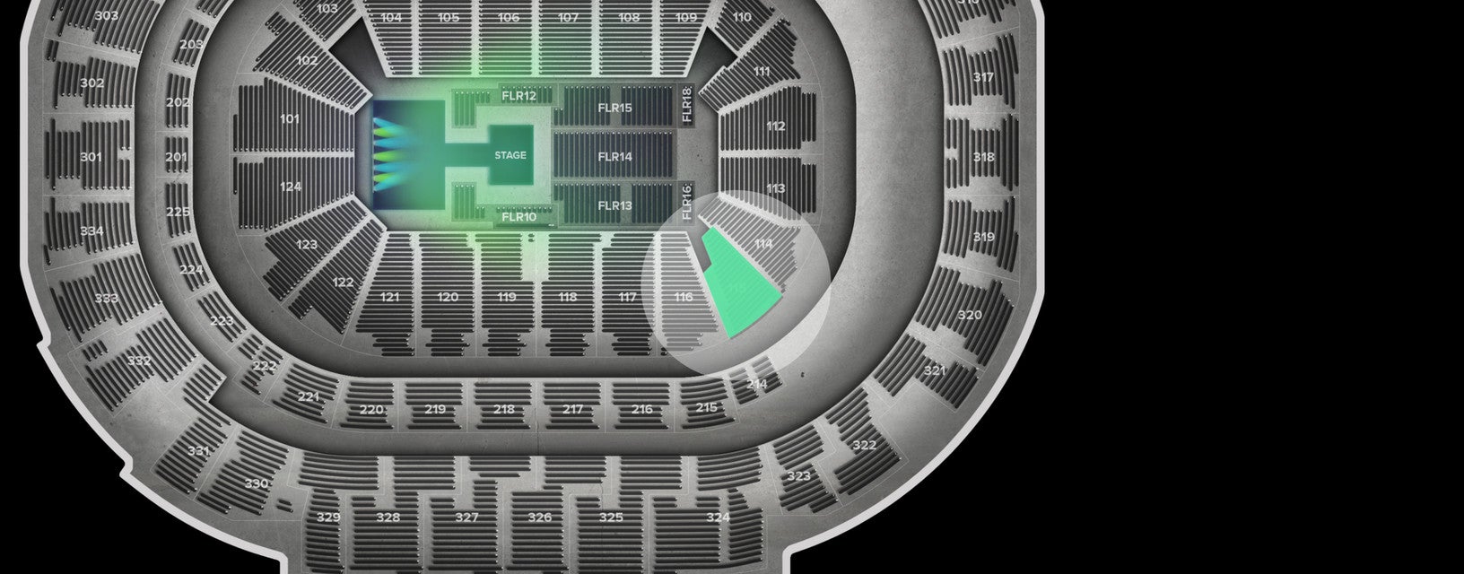 Seat view from Lower