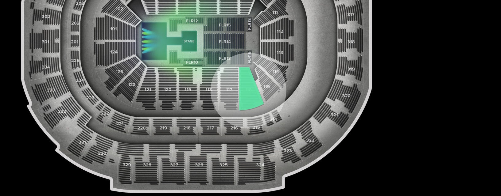Seat view from Lower
