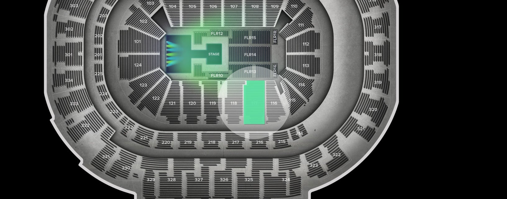 Seat view from Lower