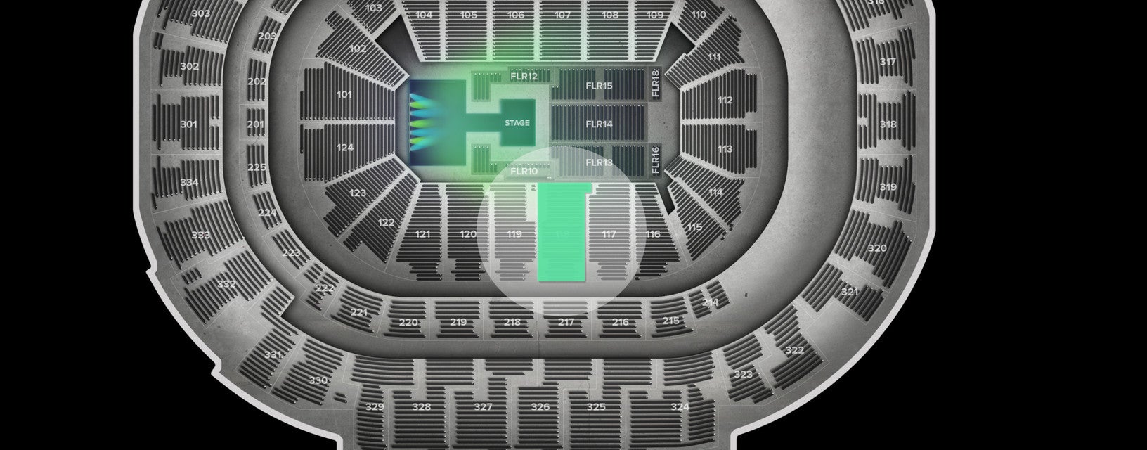 Seat view from Lower
