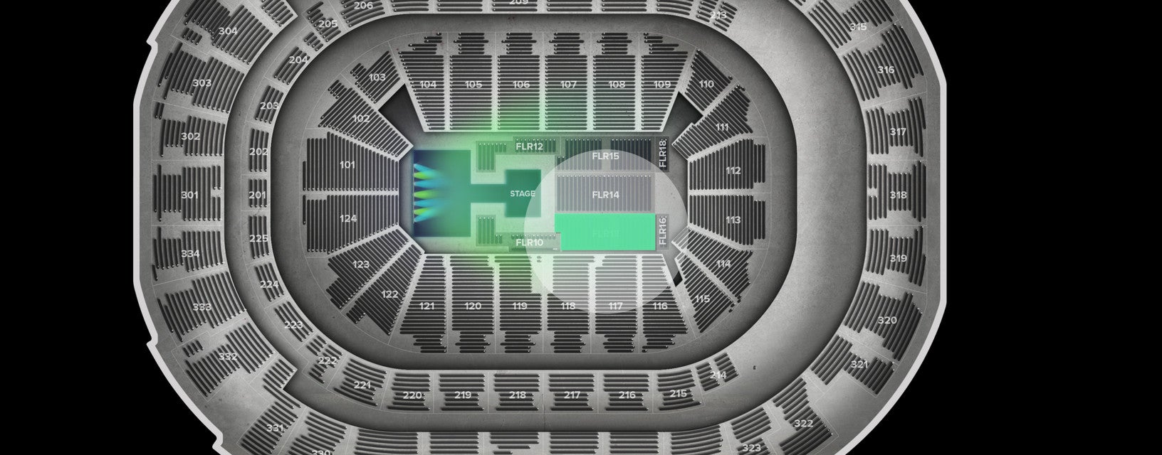 Seat view from Floor