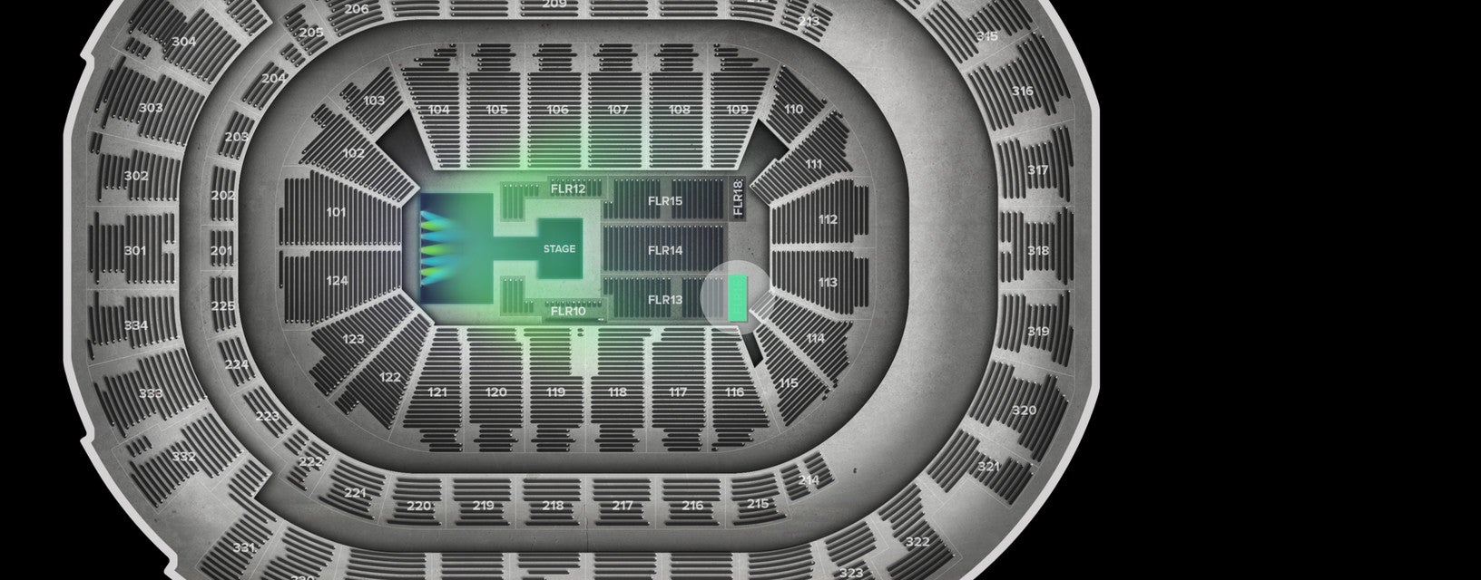 Seat view from Floor