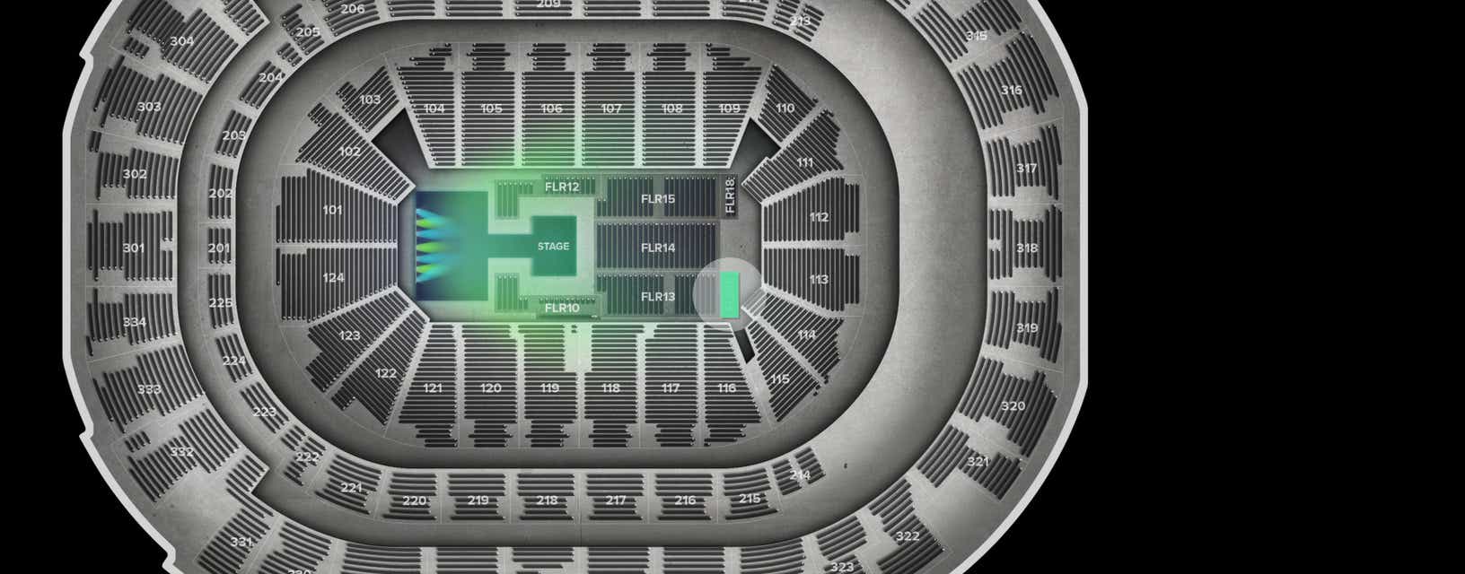 Seat view from Floor