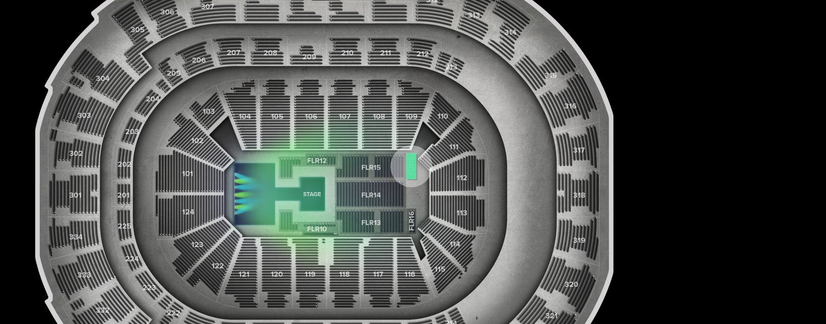 Seat view from Floor