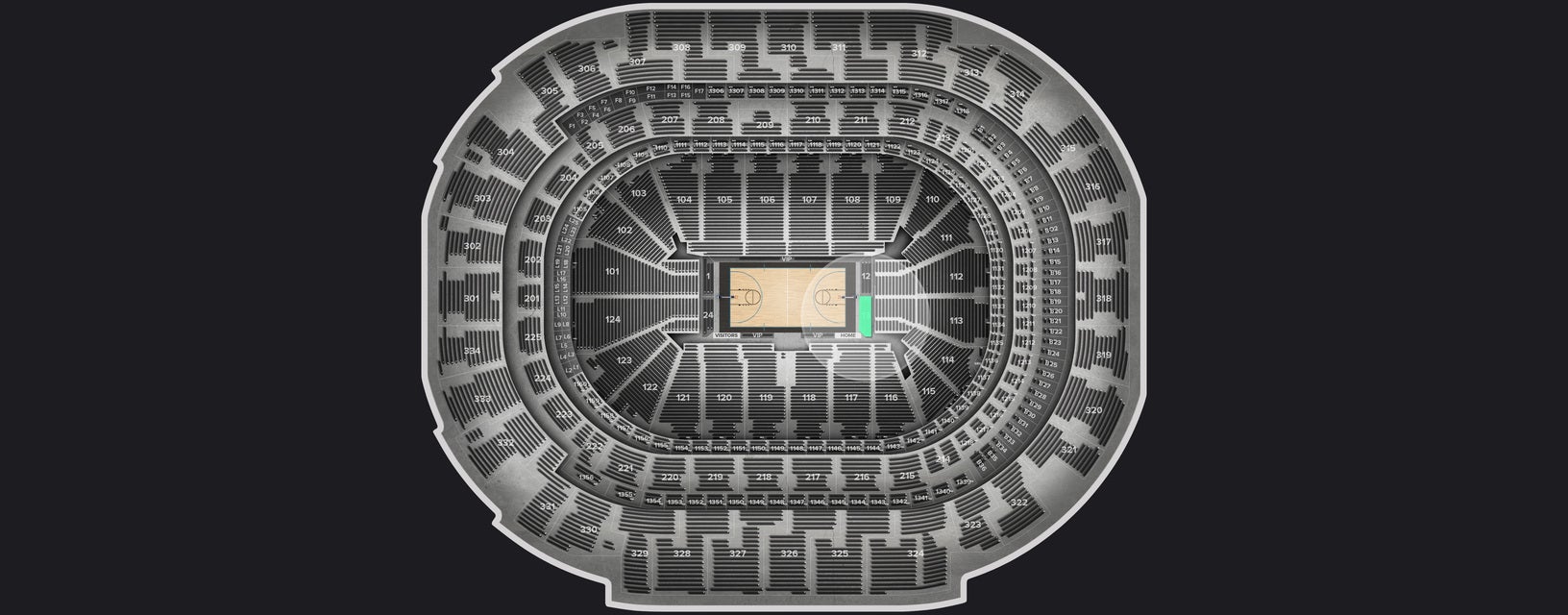 Seat view from VIP Floor End