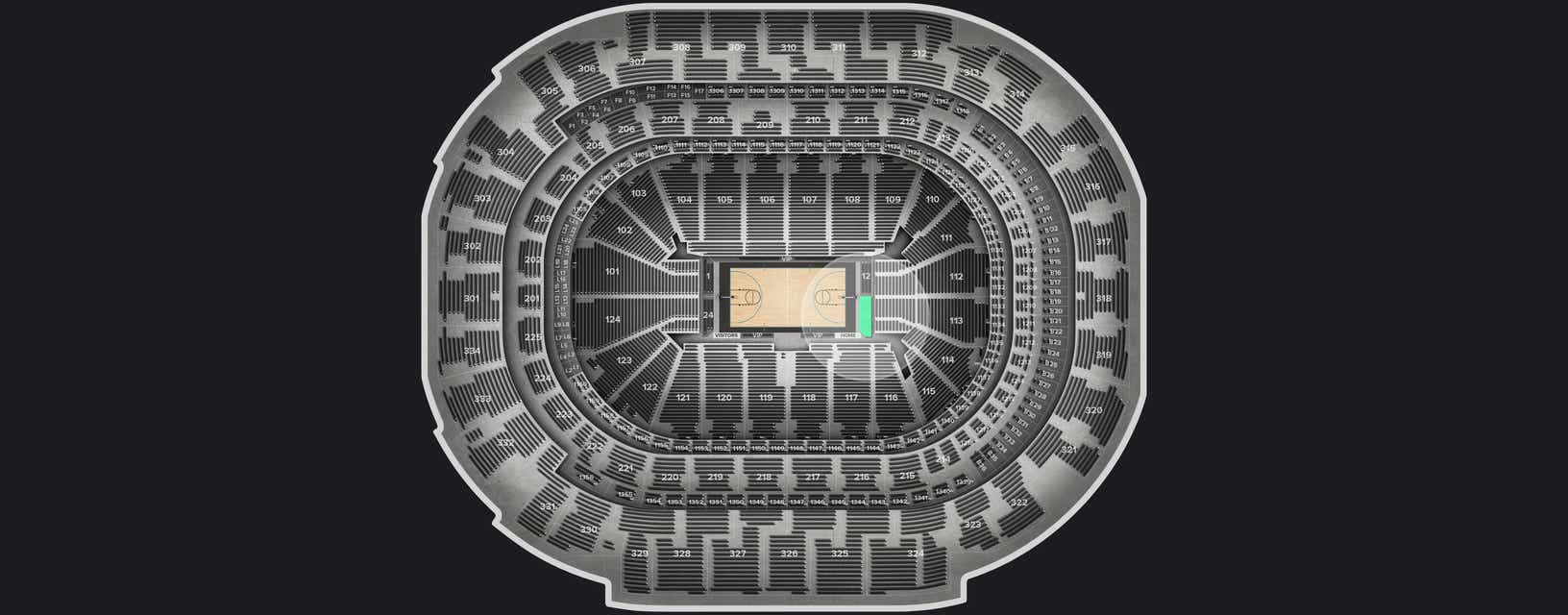 Seat view from VIP Floor End