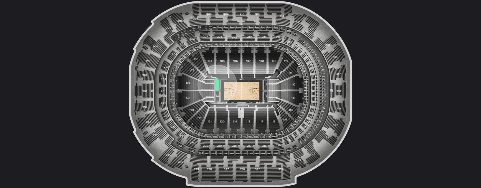 Seat view from VIP Floor End