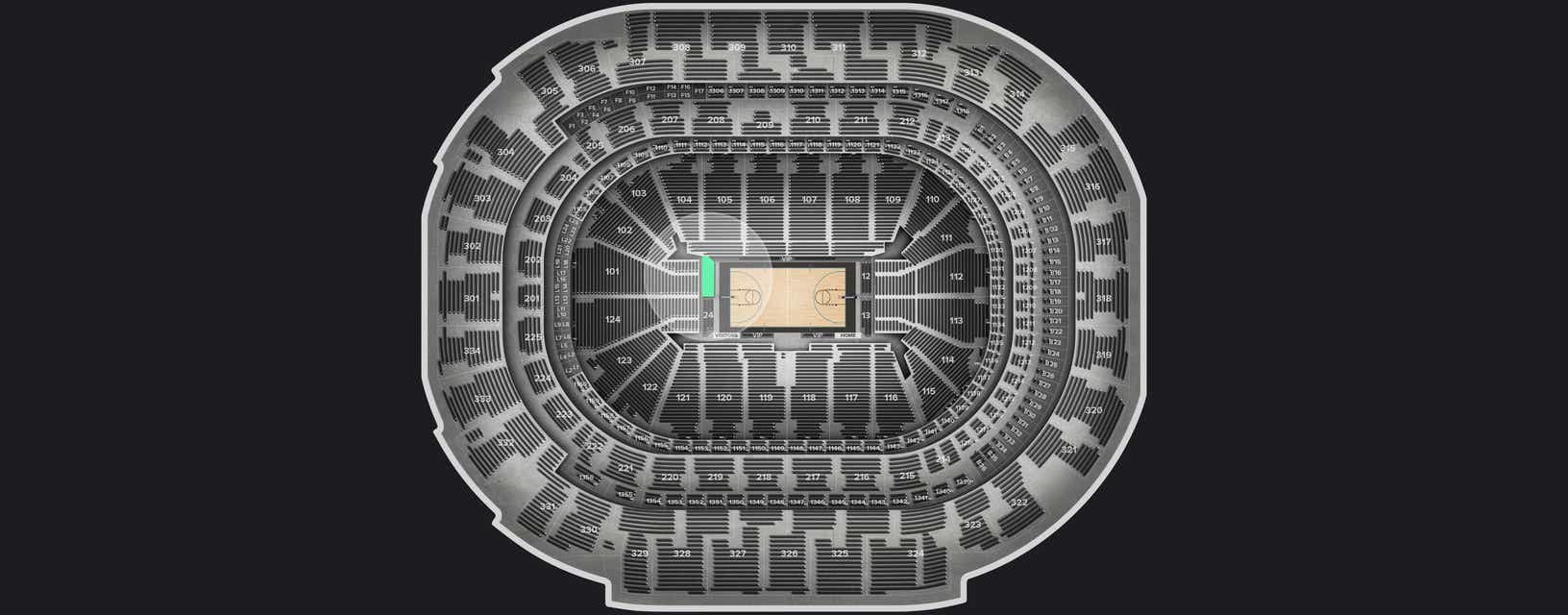 Seat view from VIP Floor End
