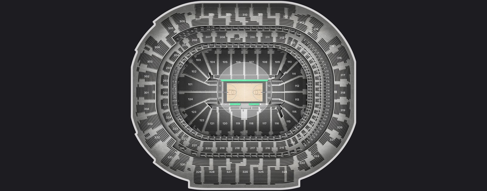 Seat view from VIP Row A