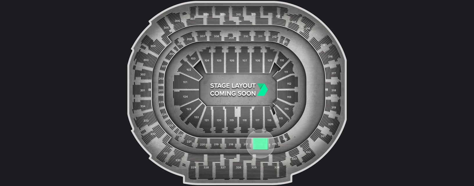Seat view from Platinum