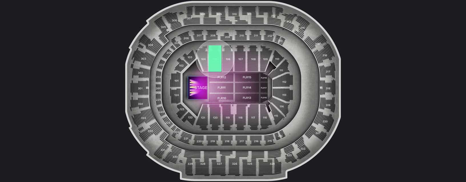 Seat view from Lower