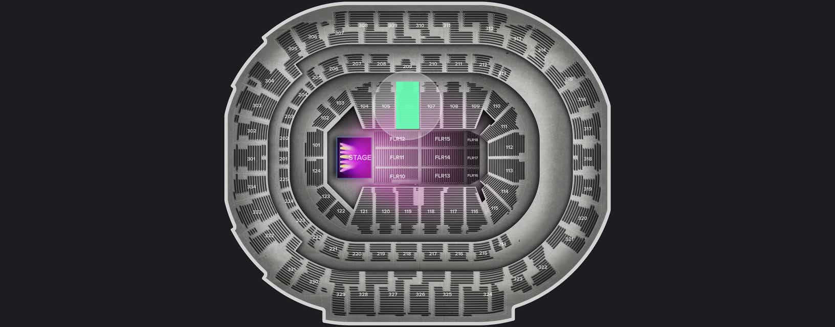 Seat view from Lower