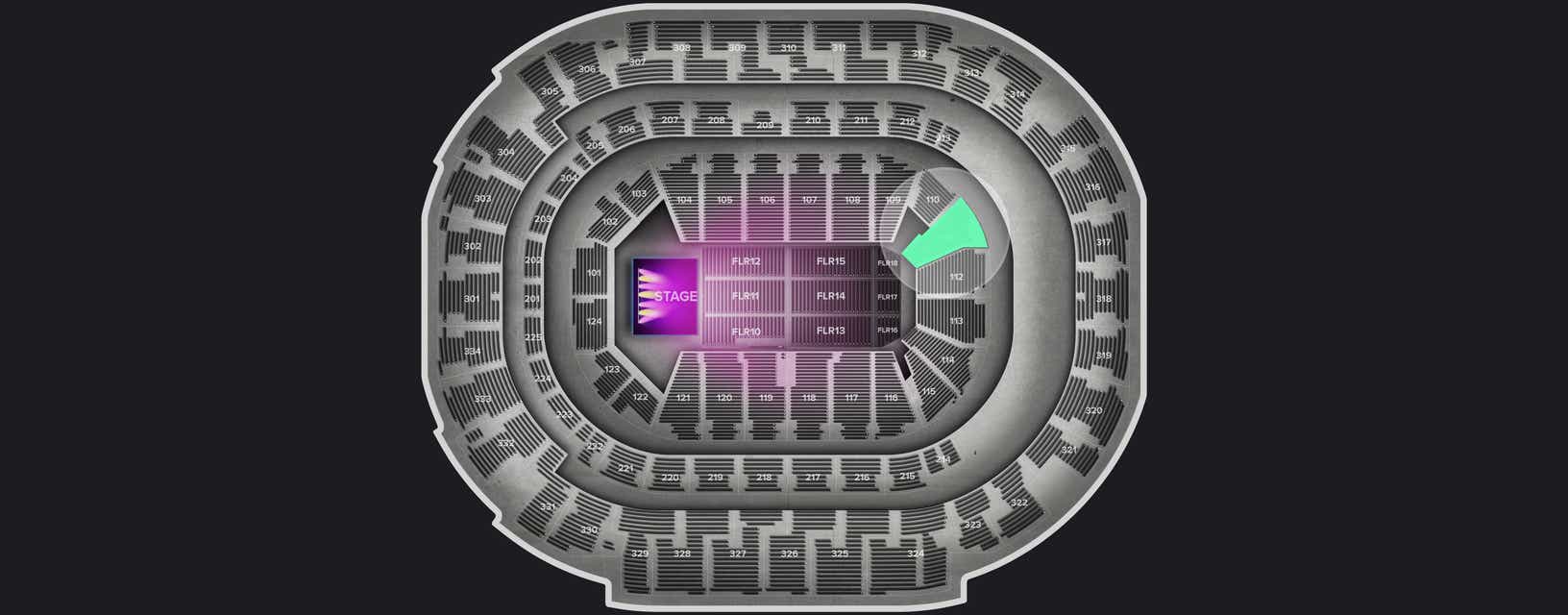 Seat view from Lower