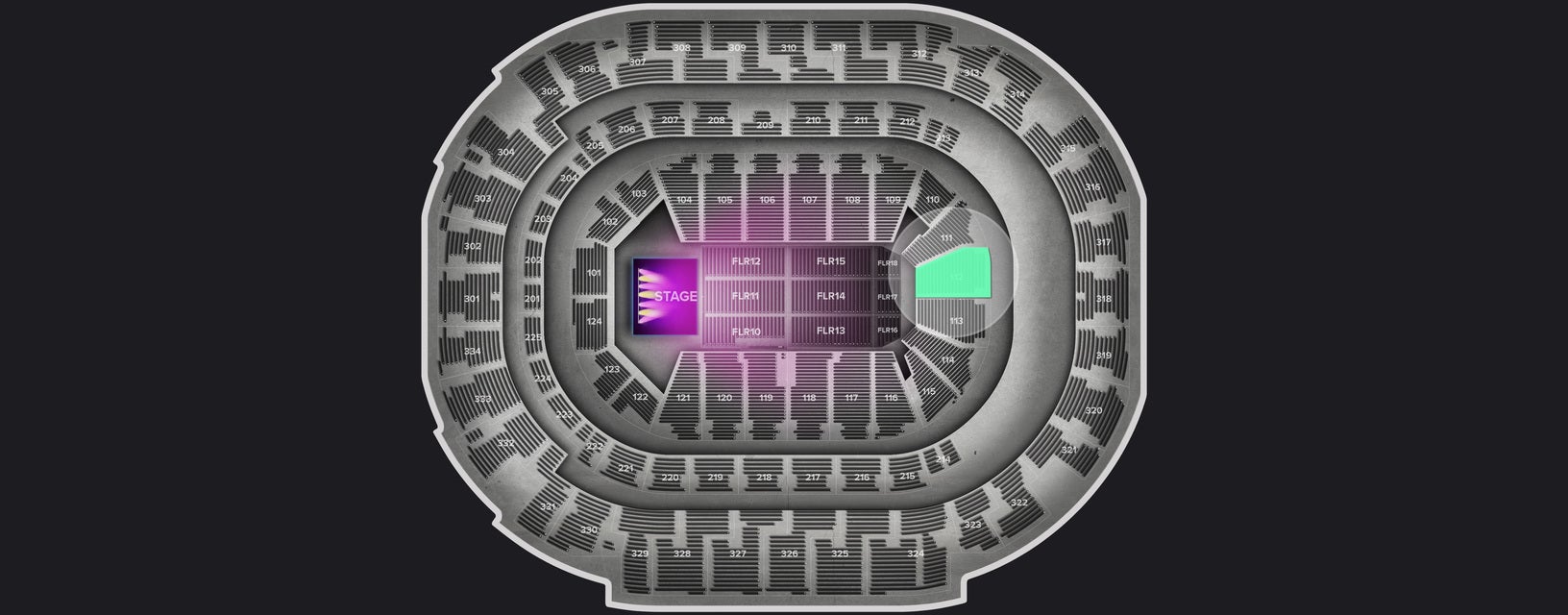 Seat view from Lower