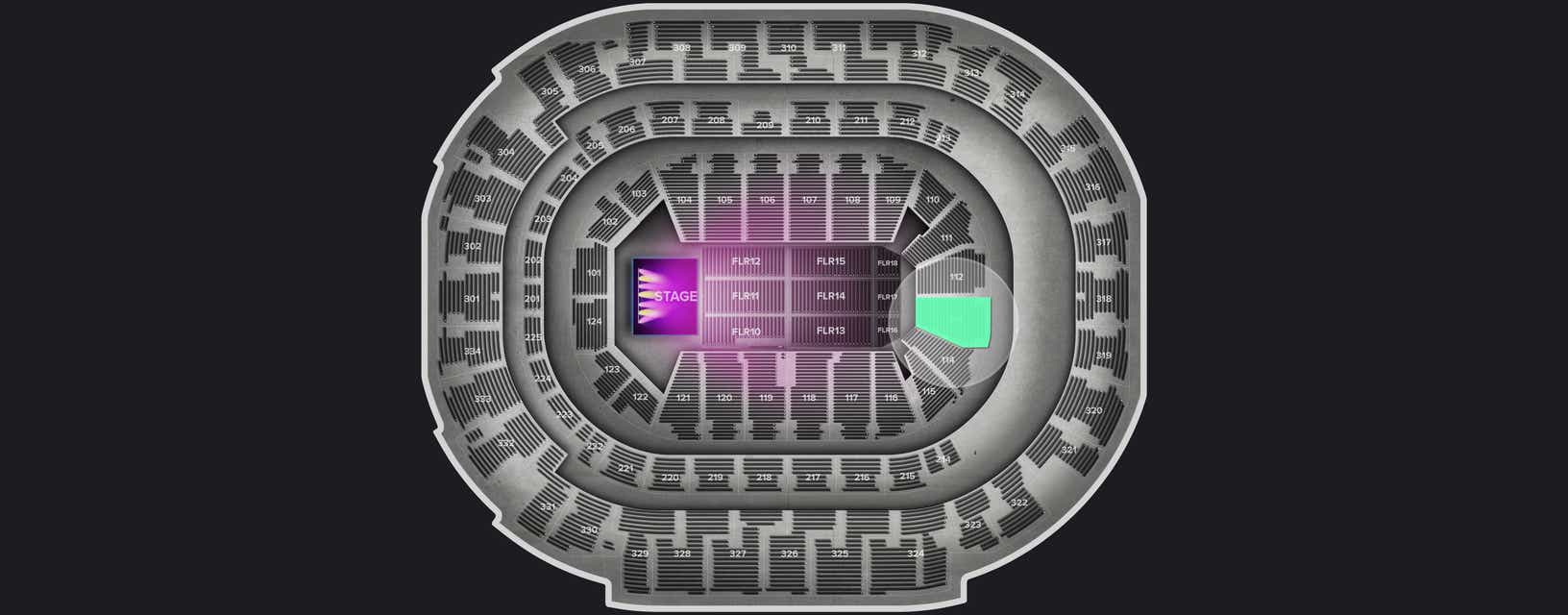 Seat view from Lower