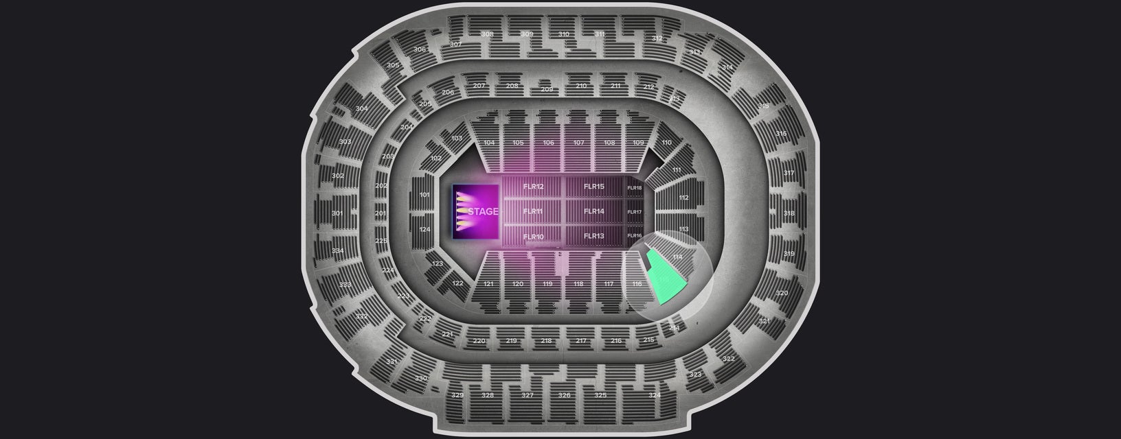 Seat view from Lower