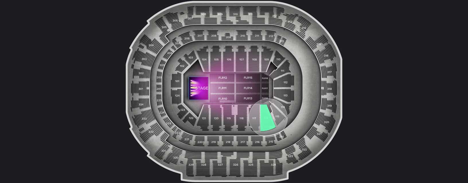 Seat view from Lower