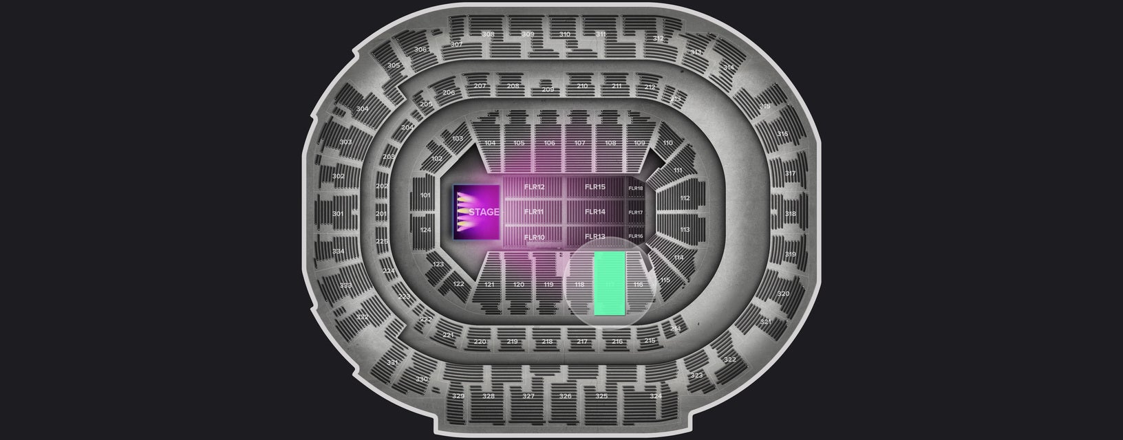 Seat view from Lower