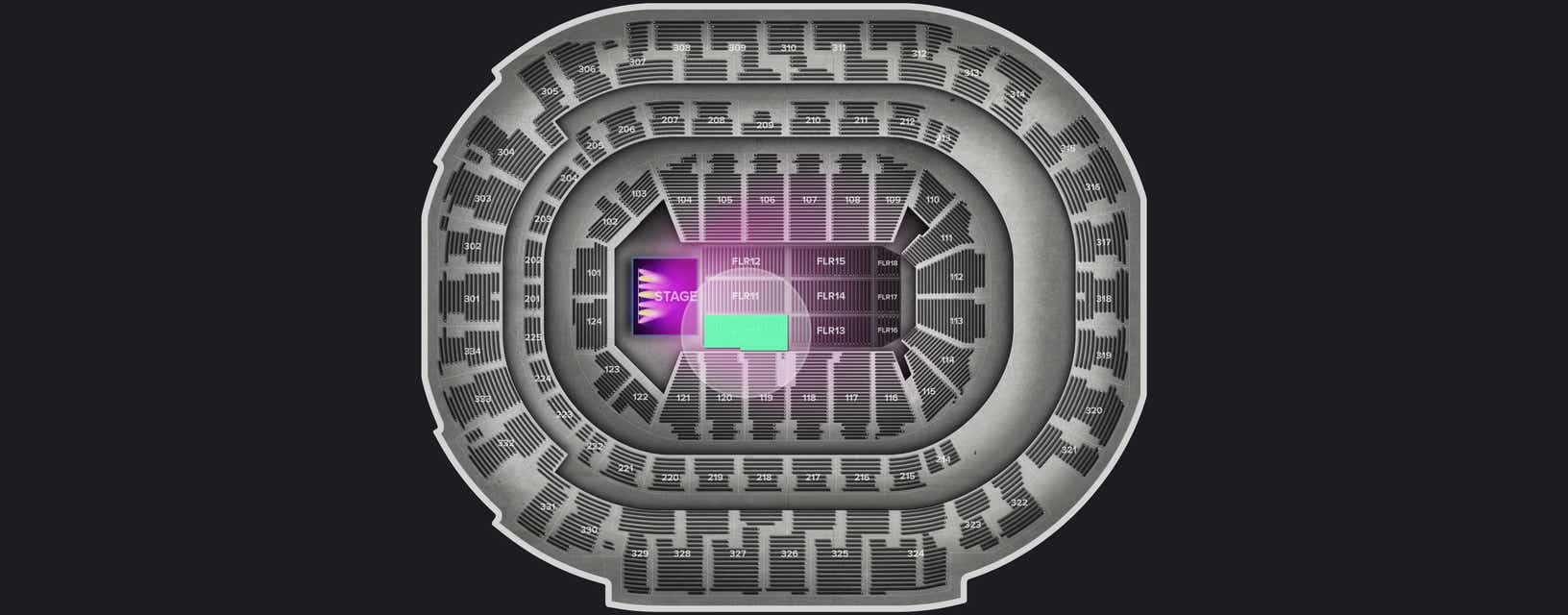 Seat view from Floor