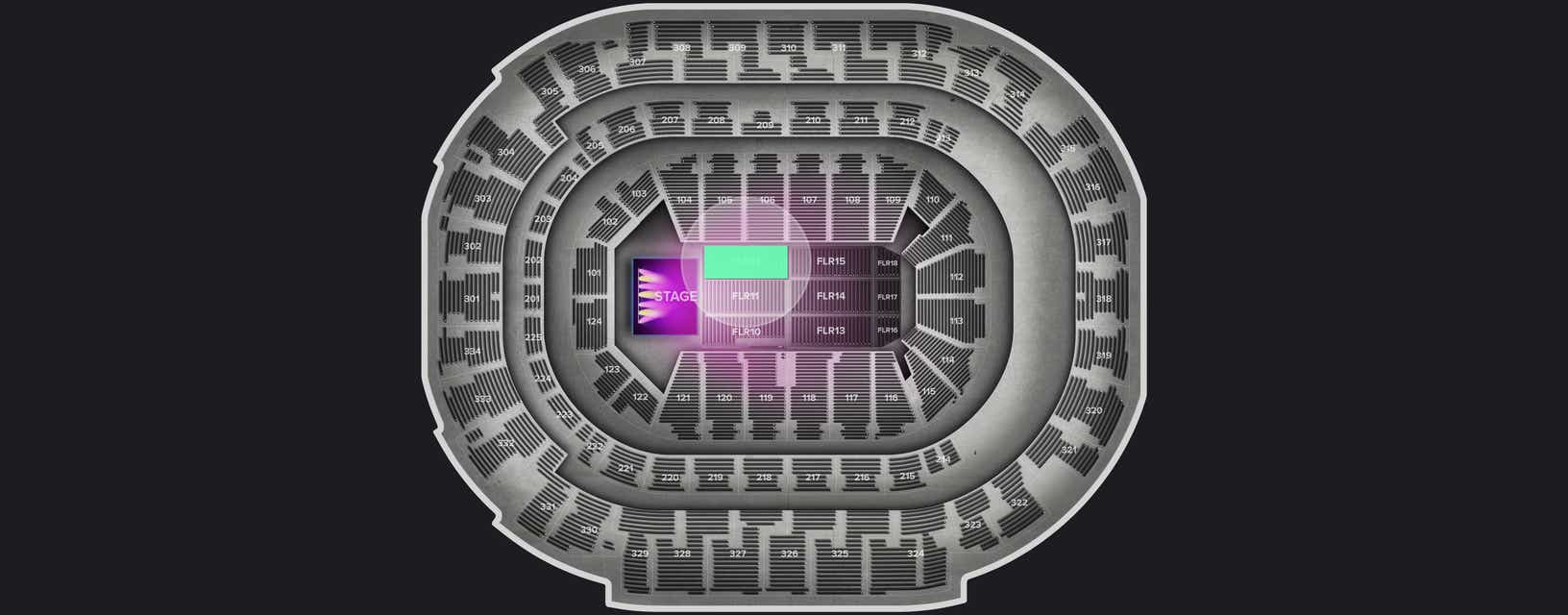 Seat view from Floor