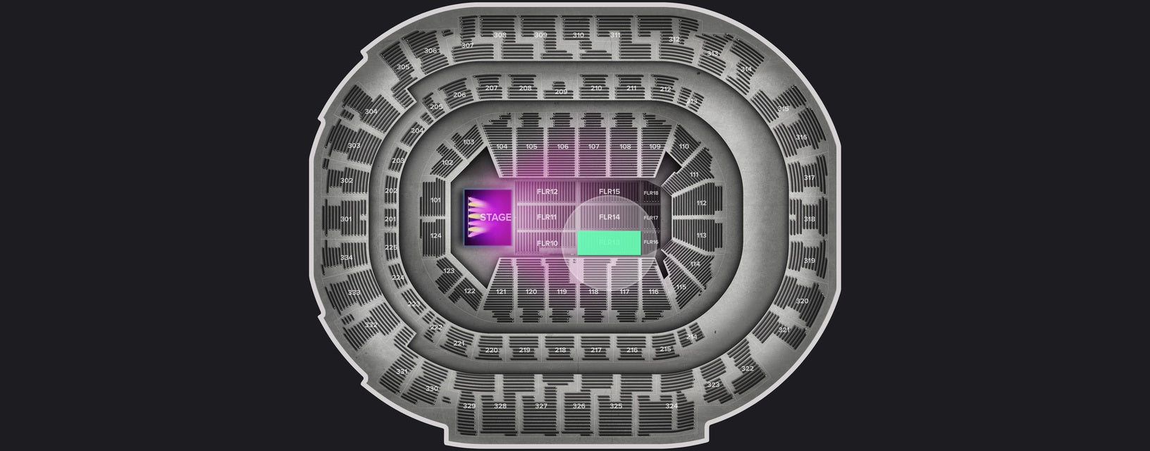 Seat view from Floor