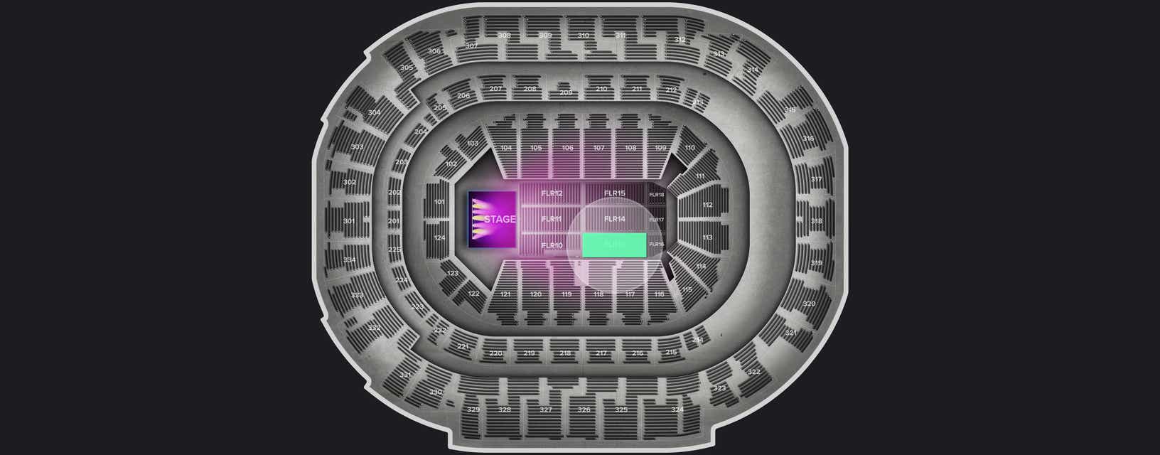 Seat view from Floor
