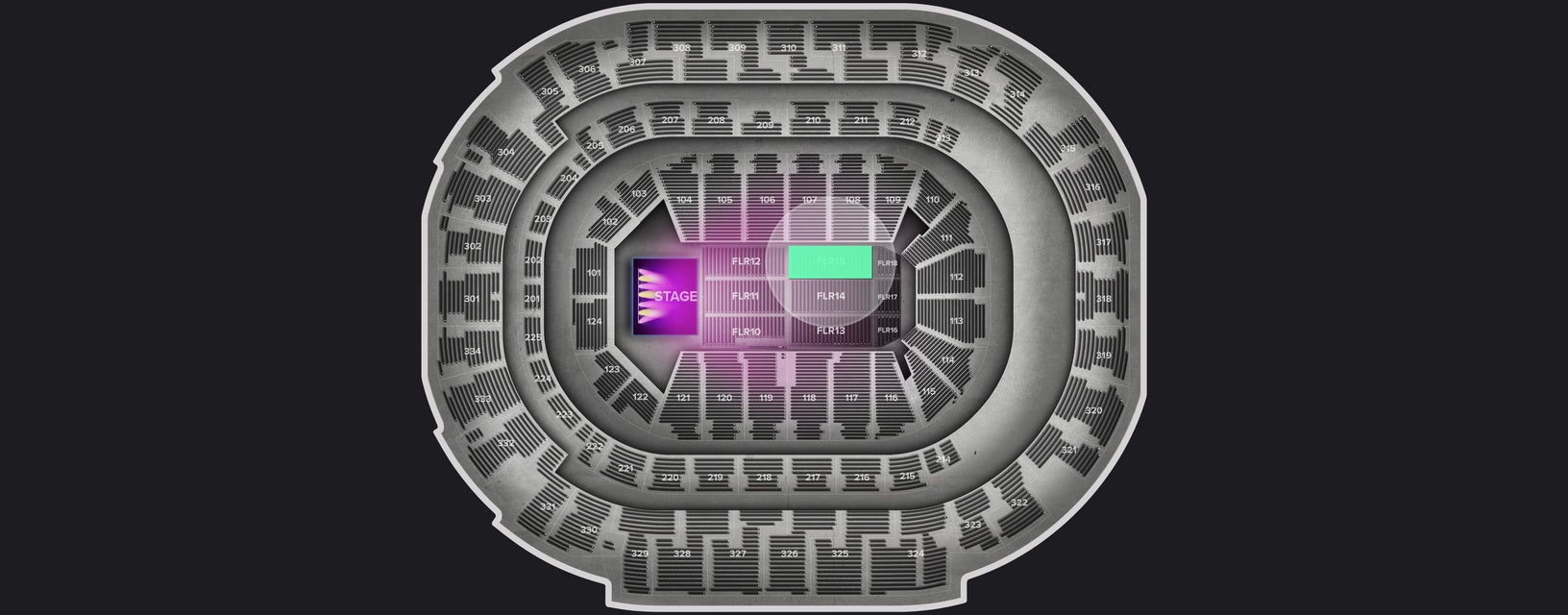 Seat view from Floor