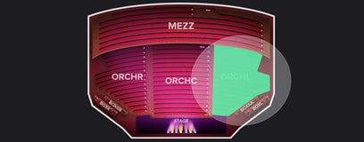 Seat view from Orchestra