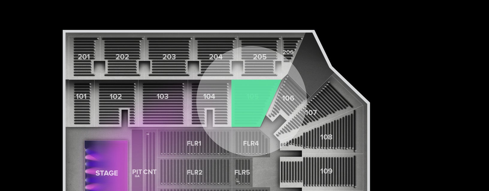 Seat view from Lower