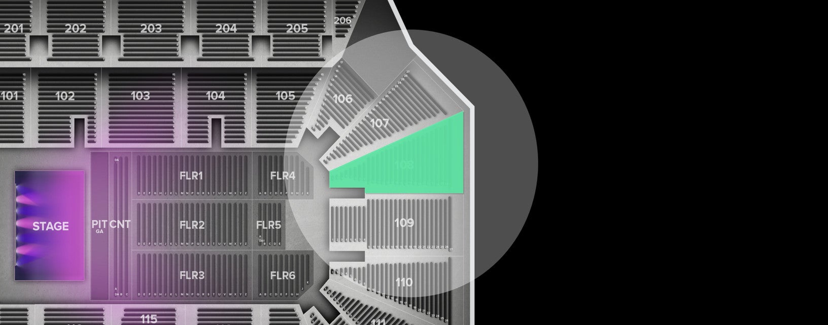 Seat view from Lower
