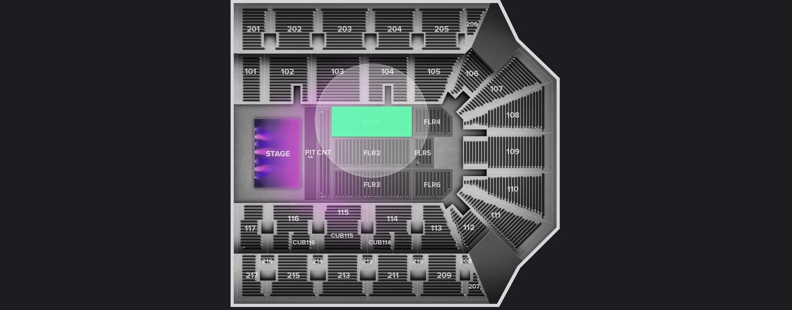 Seat view from Floor
