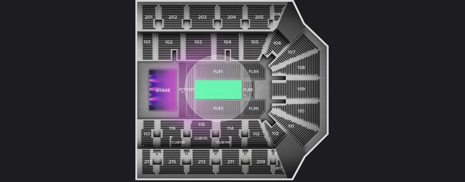 Seat view from Floor
