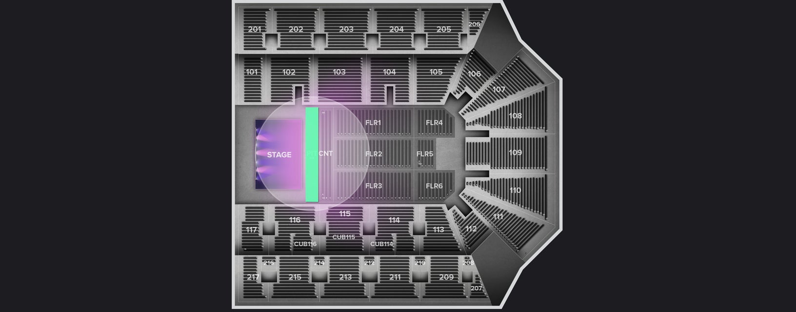 Seat view from Pit