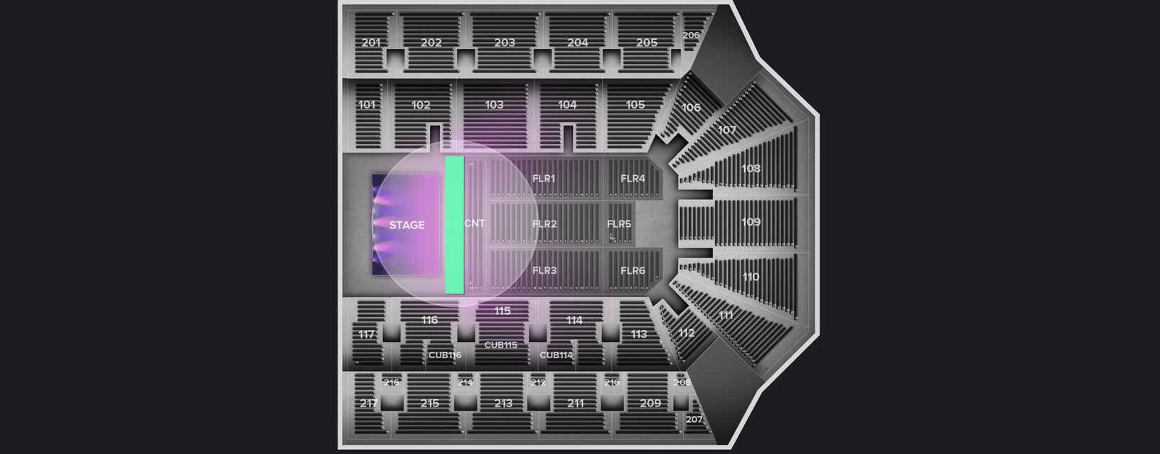 Seat view from Pit