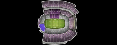 Seat view from Lower Endzone 