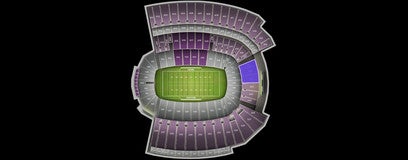 Seat view from End Zone